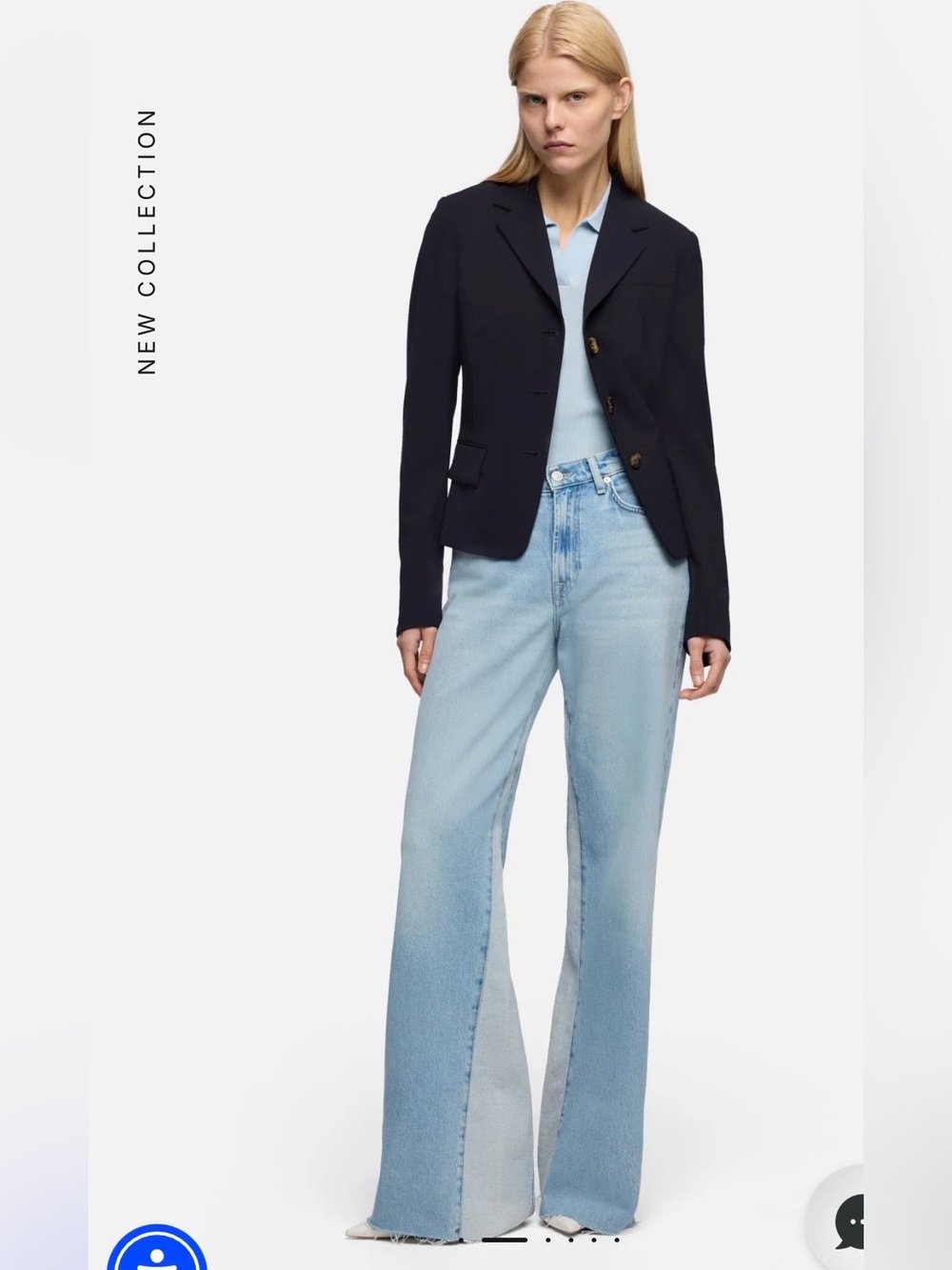 7 For All Mankind Women’s Panel Lotta Jeans Light Wash Size 30 NEW with Tag $248
